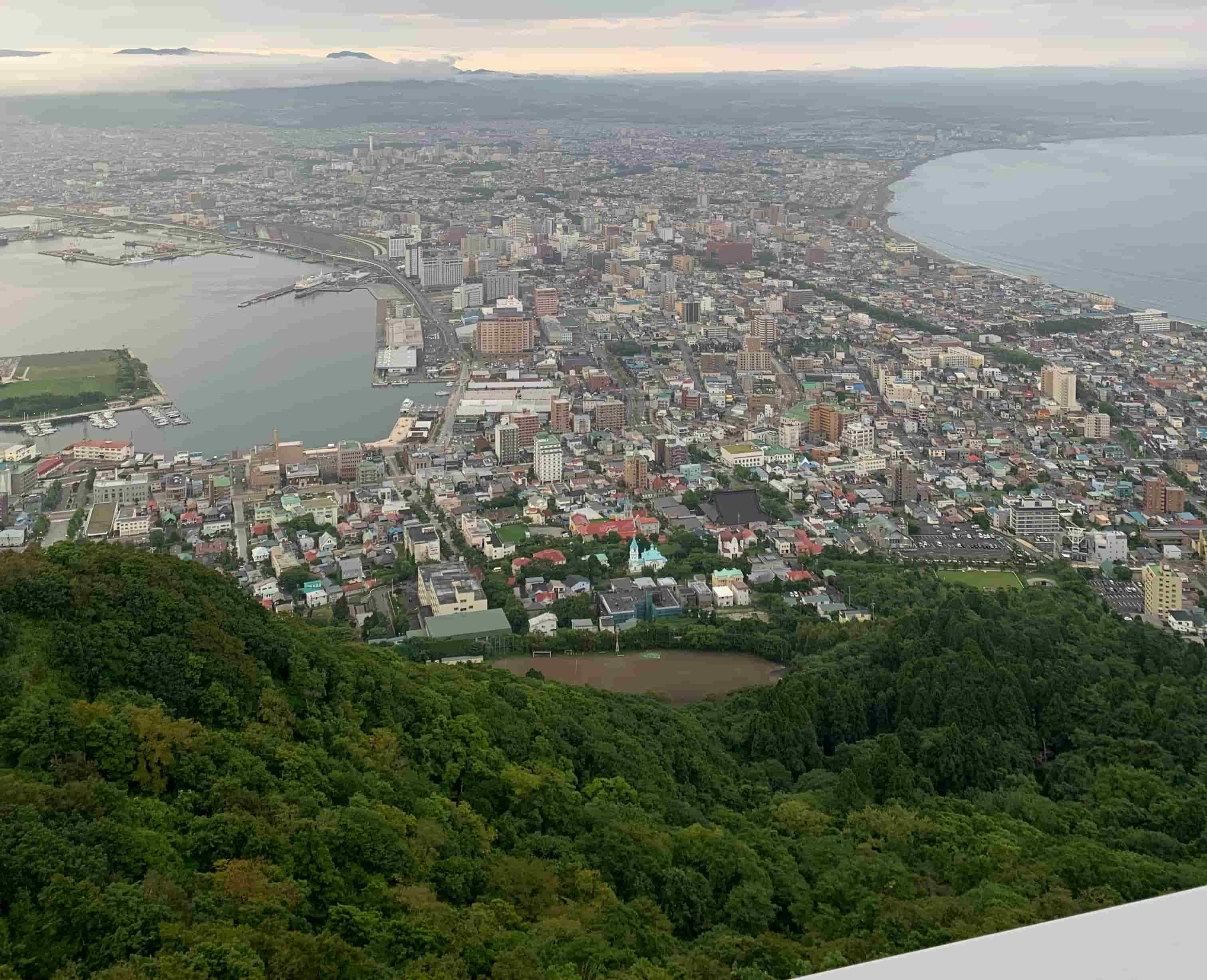 山頂からの景色