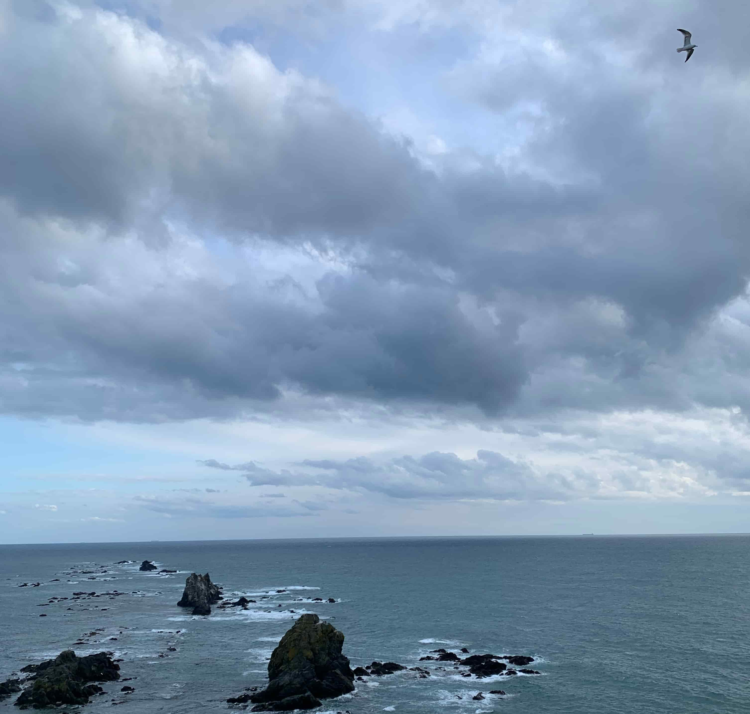 えりも町 / 襟裳岬 / 大海原と岩礁