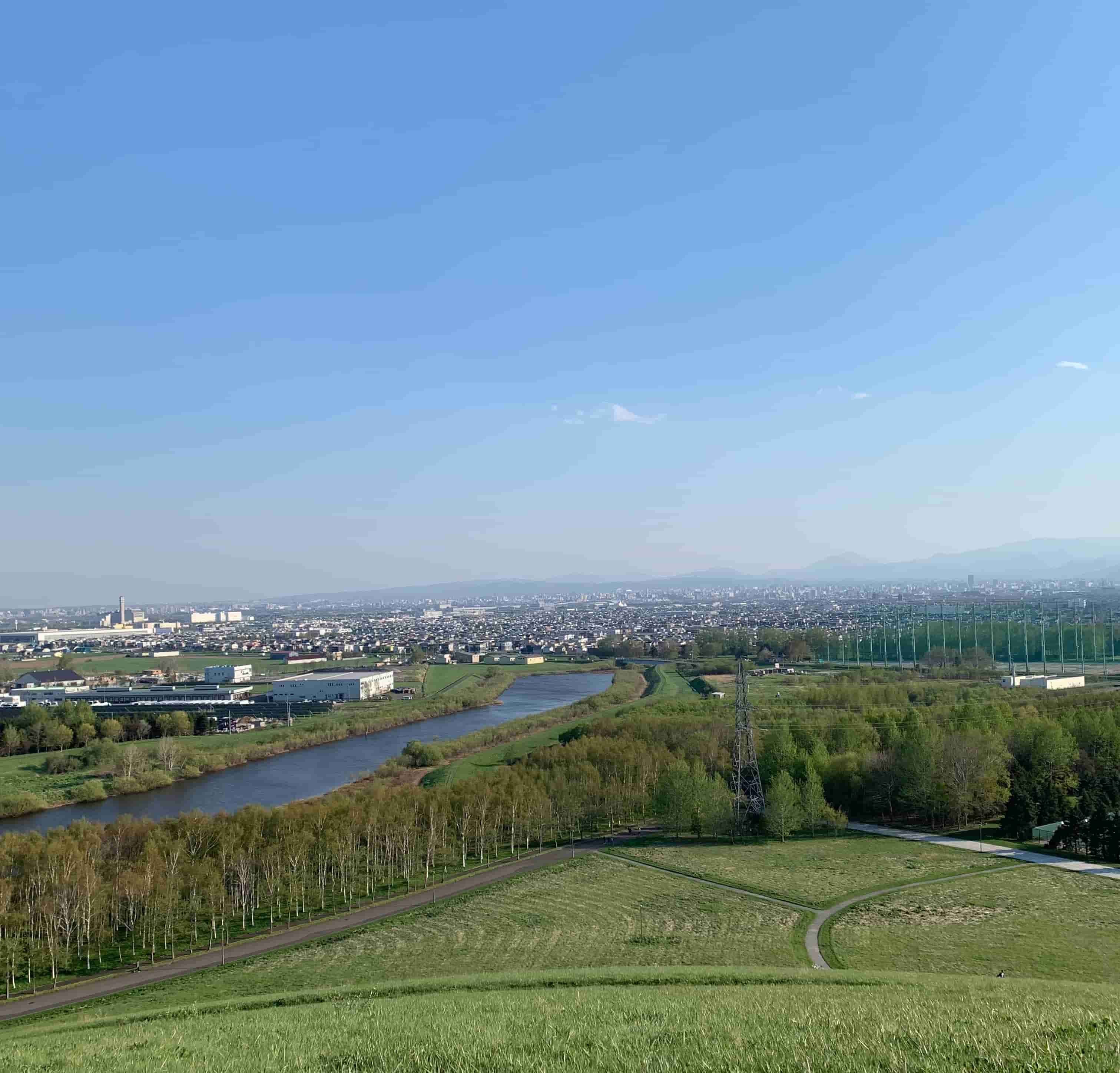 モエレ沼公園_札幌方面の景色