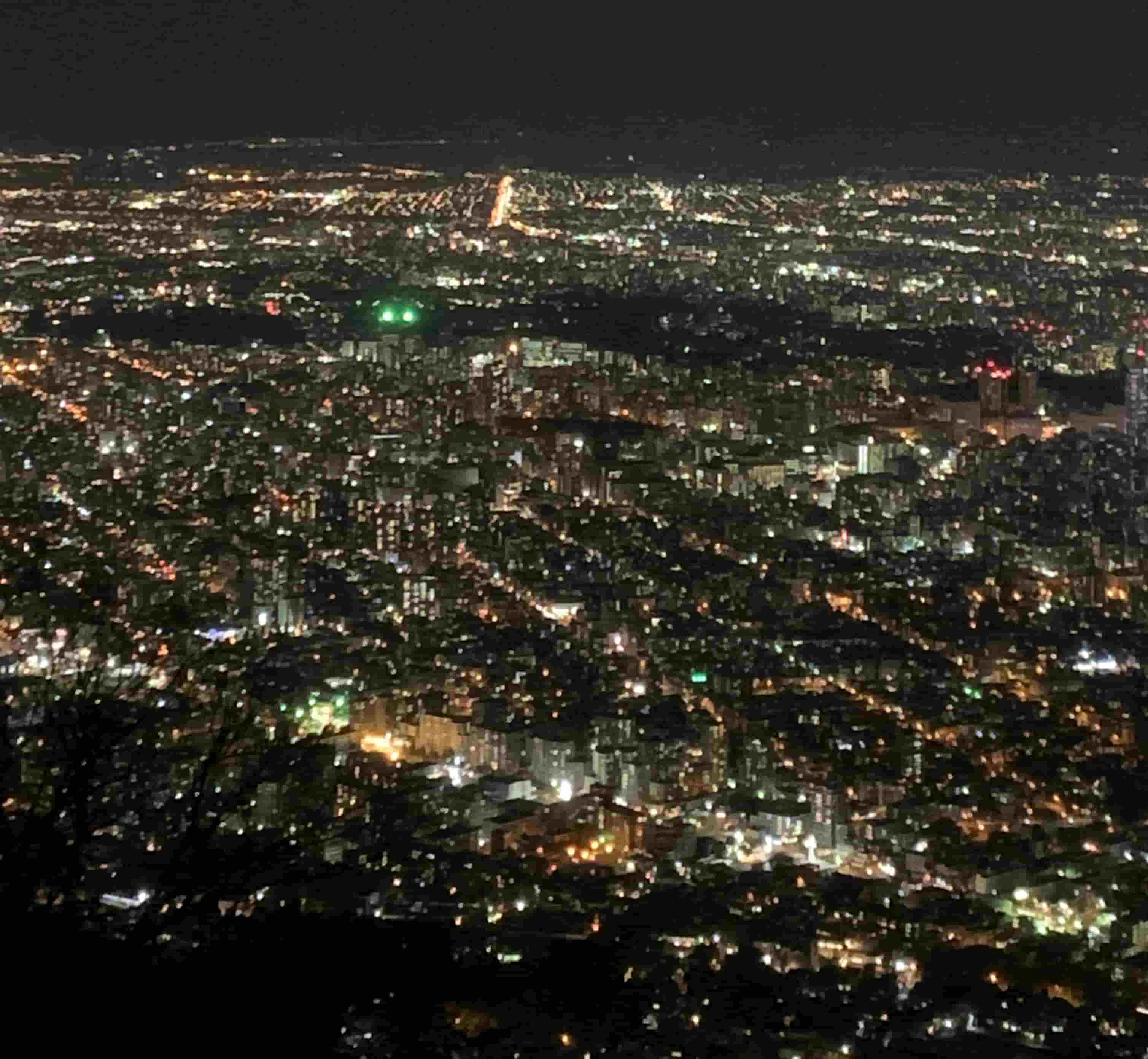 札幌市 / 藻岩山 / 夜も明るい札幌市